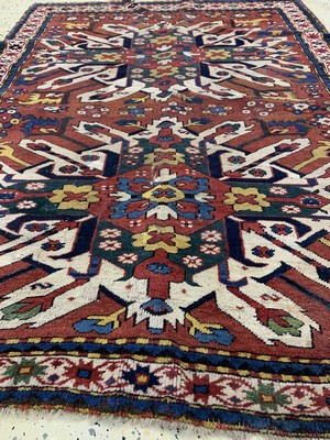26765650e - Tschelaberd#"Adlerkazak#"antique, Caucasus, 19th century, wool on wool, approx. 177 x 134 cm, condition: 4. Rugs, Carpets & Flatweaves