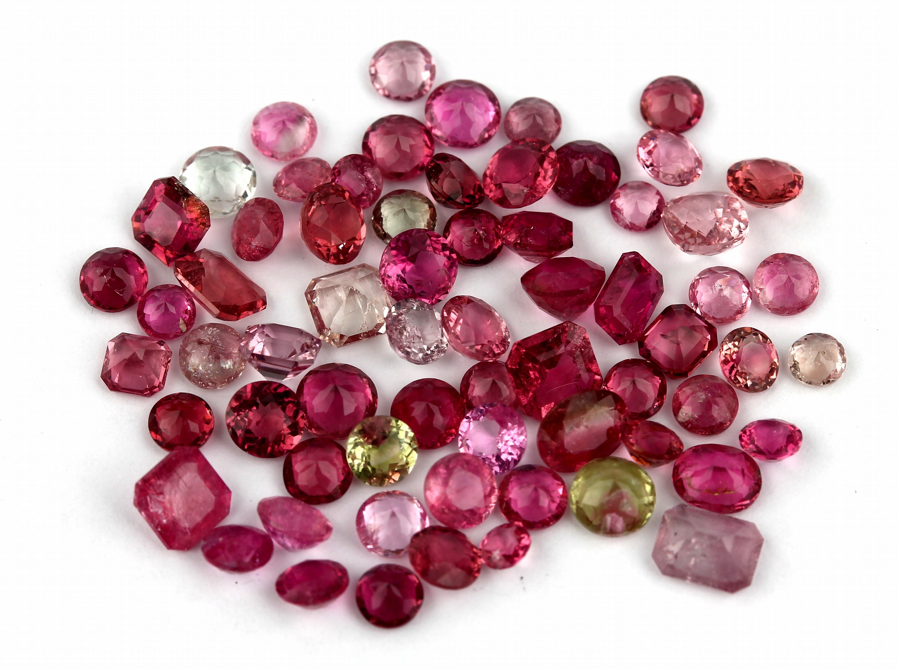 Detail a: Lot lose Turmaline, ca. 20.82 ct, versch. Schliffformen, Farben und Größen