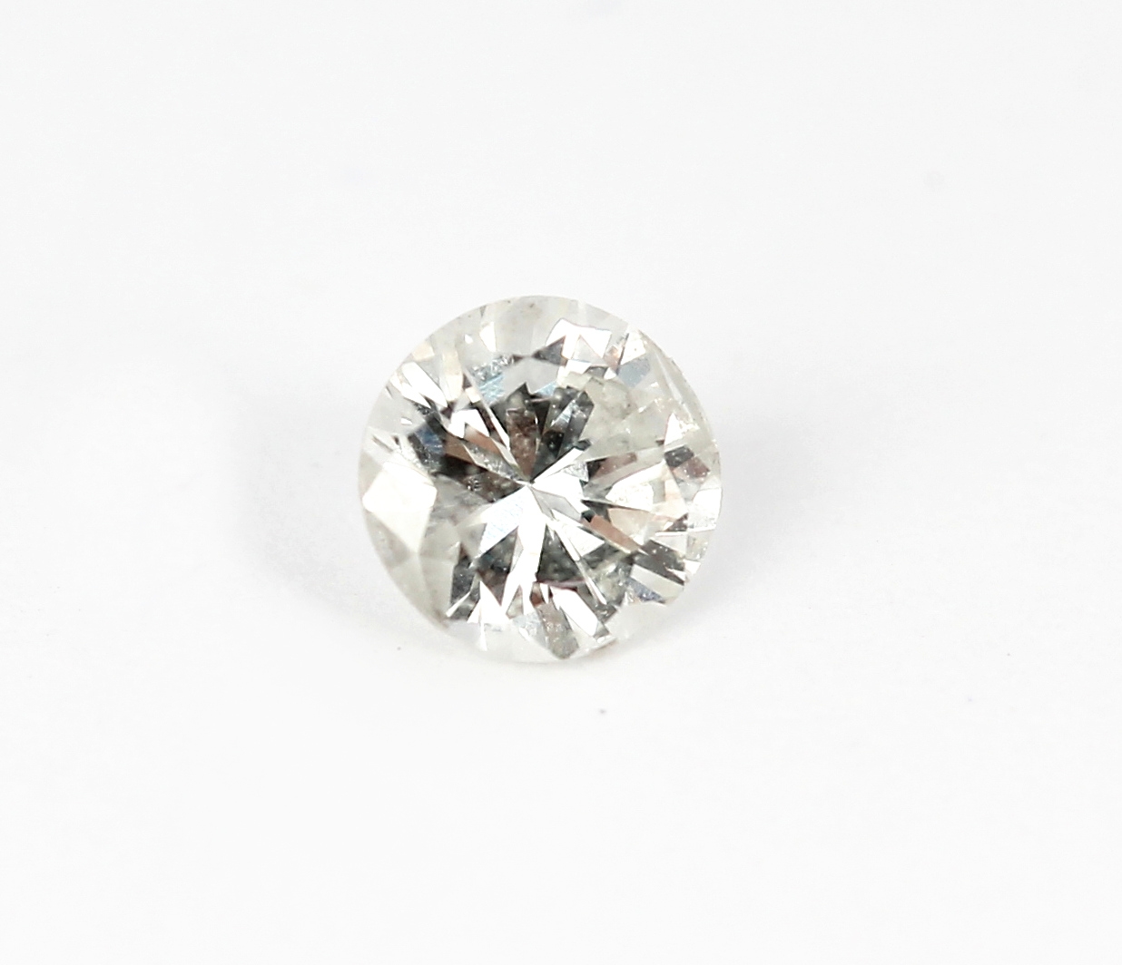 Loser Brillant, 0.23 ct Weiß(H)/p3, mit GIA-Expertise