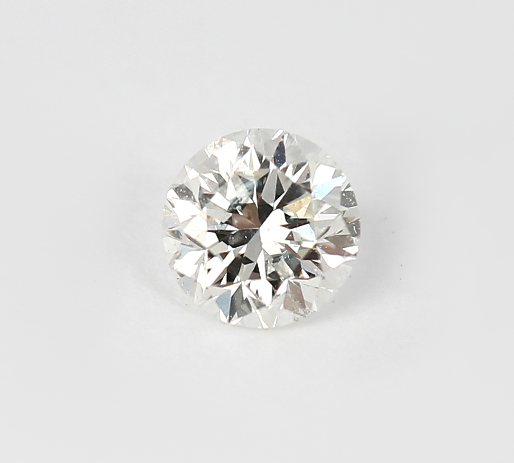 Loser Brillant, 0.22 ct Weiß(H)/p1, mit GIA-Expertise