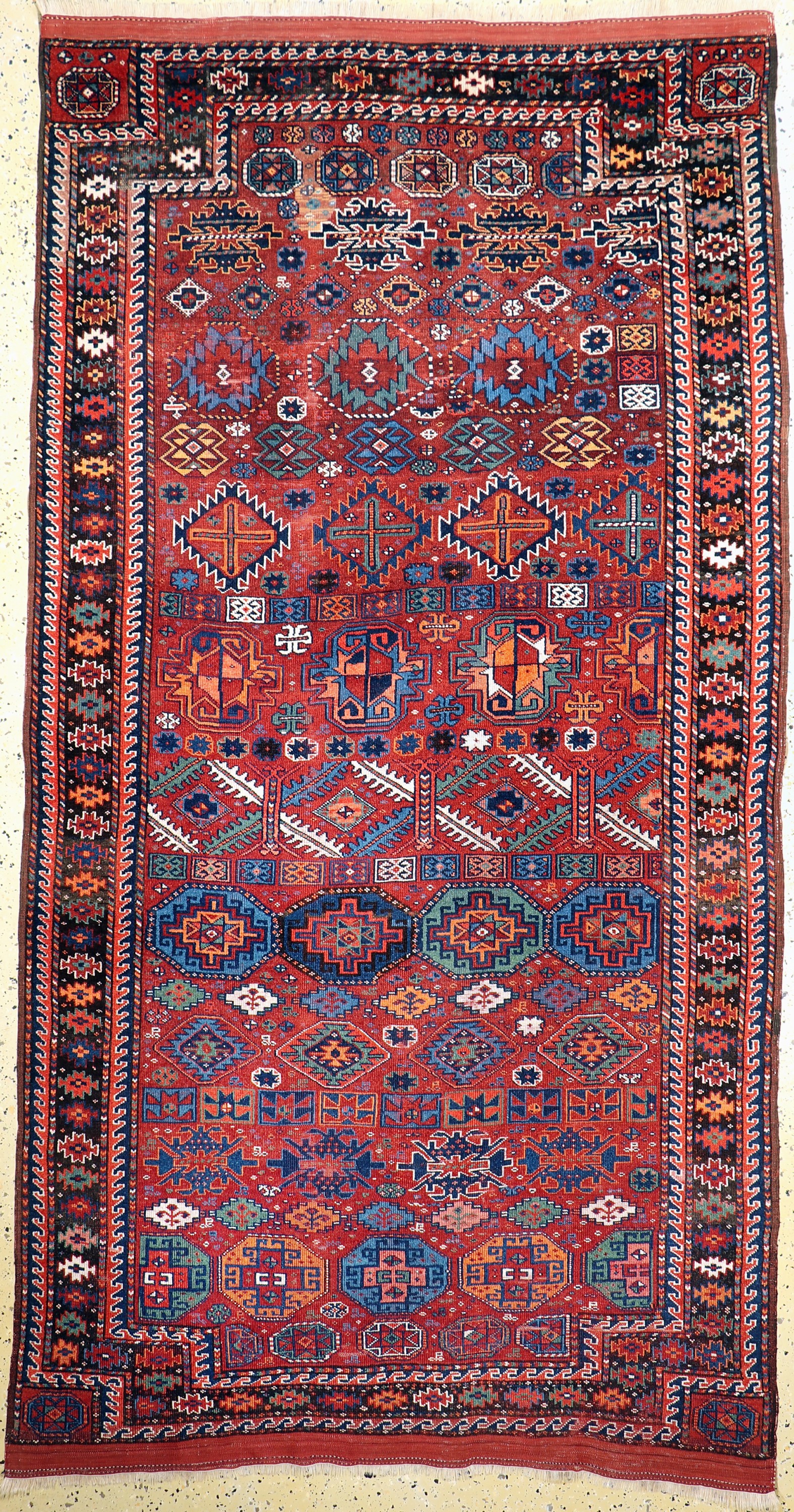 Khorasan Kordi, Persien, um 1930, Wolle aufWolle, ca. 265 x 140 cm, EHZ: 3