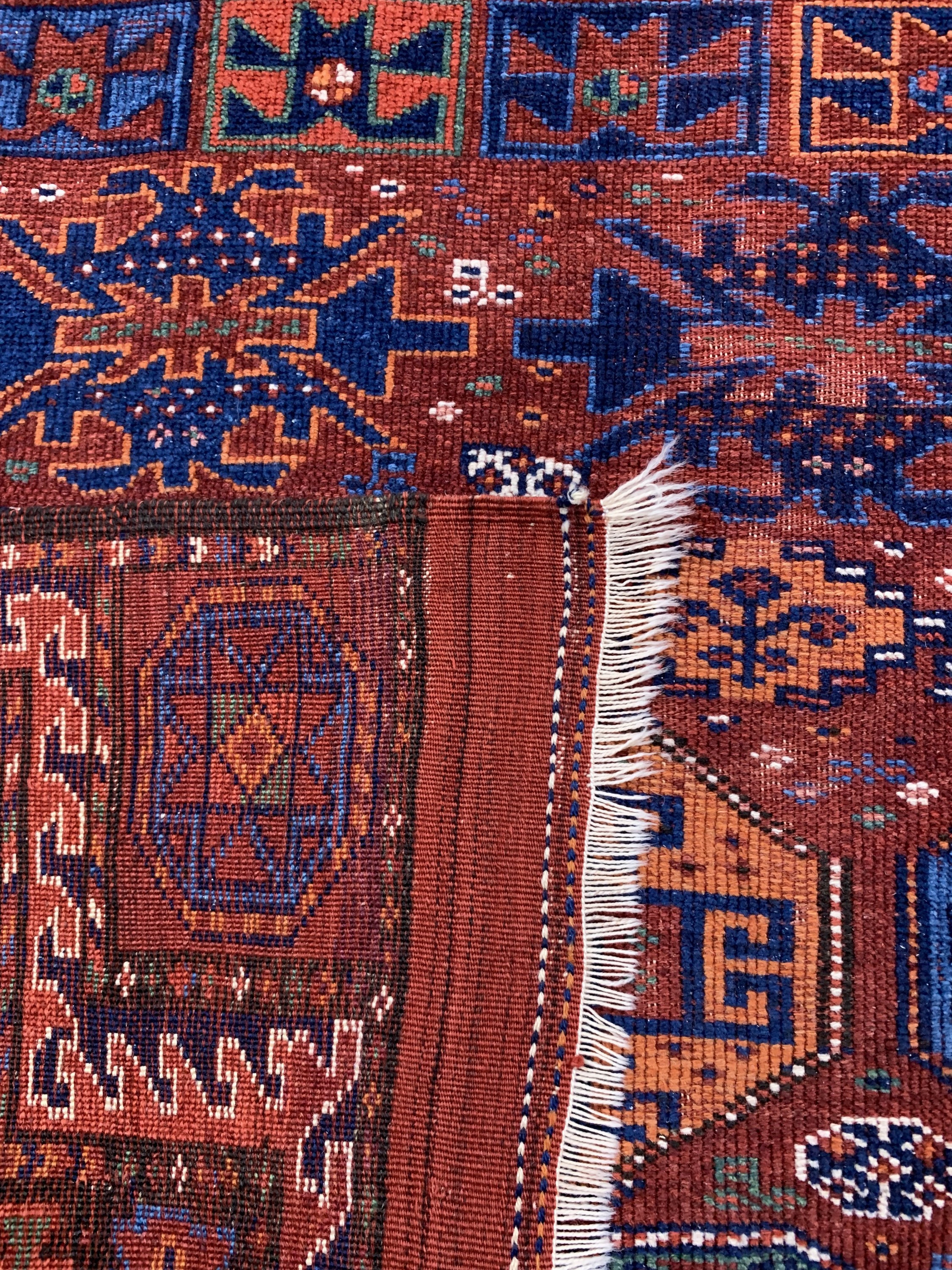 Detail e: Khorasan Kordi, Persien, um 1930, Wolle aufWolle, ca. 265 x 140 cm, EHZ: 3