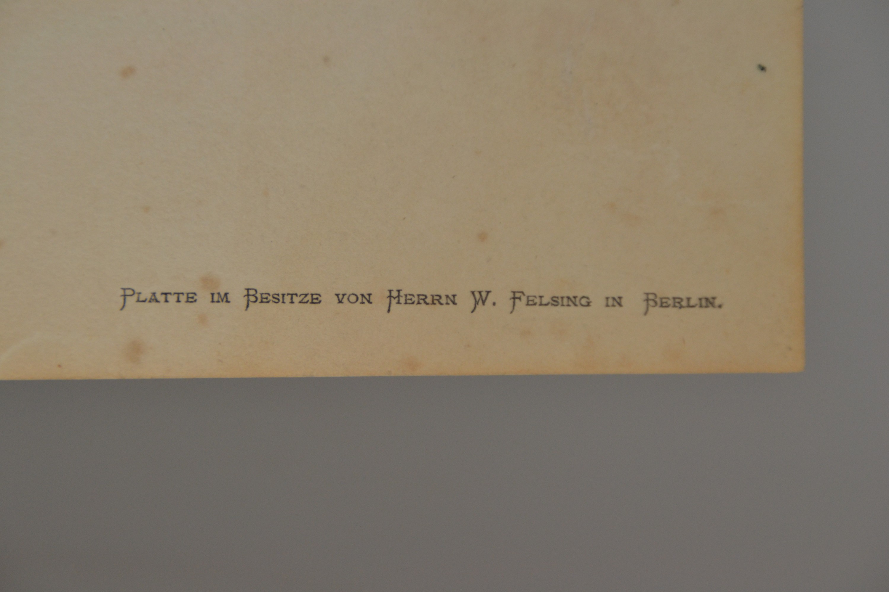 Detail e: Franz Skarbina, 1849-1910 Berlin, Radierung , "Strassenscene", späterer Abzug von Originalplatte, in der Platte monogrammiert, ...