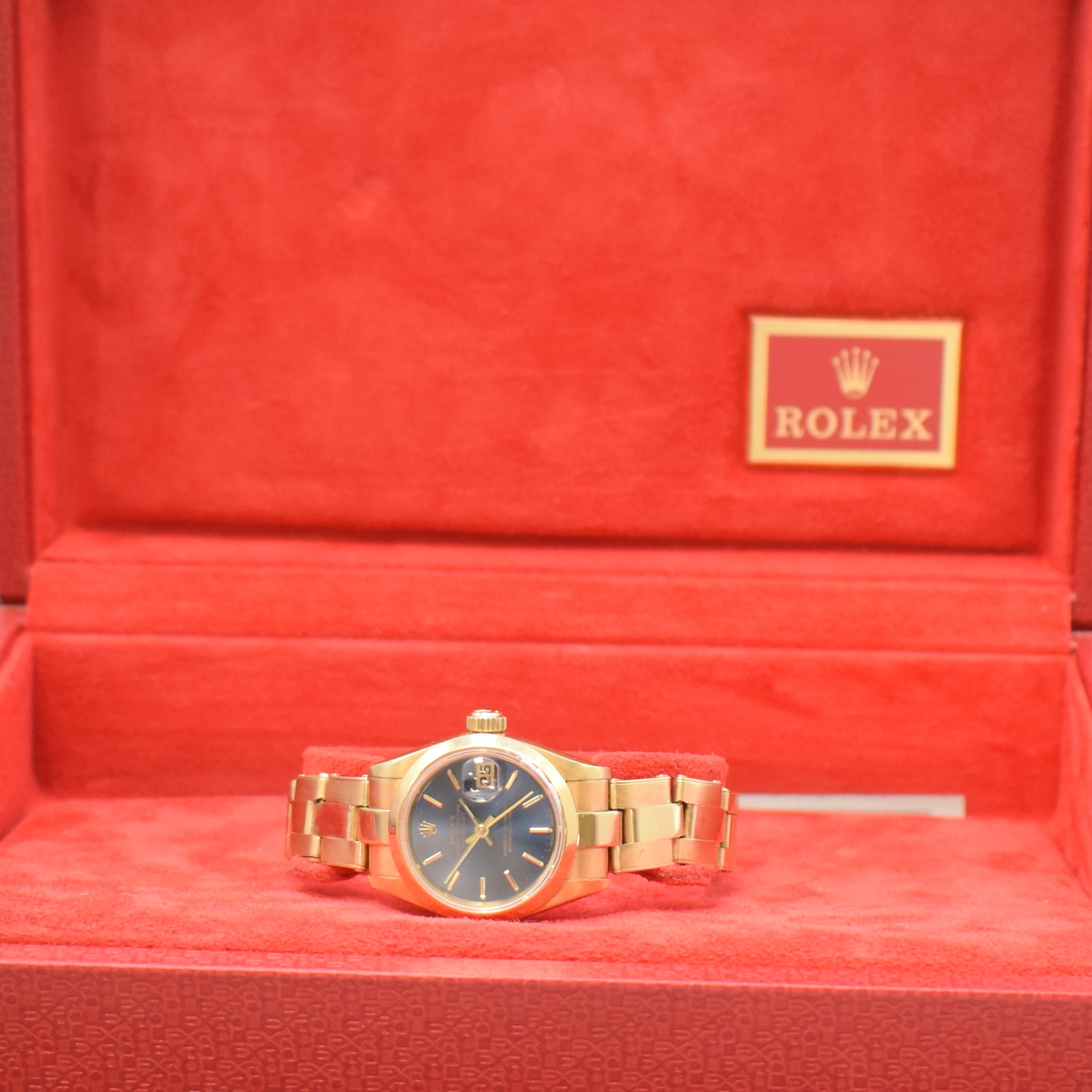 Detail f: ROLEX Oyster Perpetual Datejust Damenarmbanduhr Referenz 69168 in GG 750/000, Schweiz verk. lt. beil. Pap. 10/1999, Automatik, Chronometer der ...