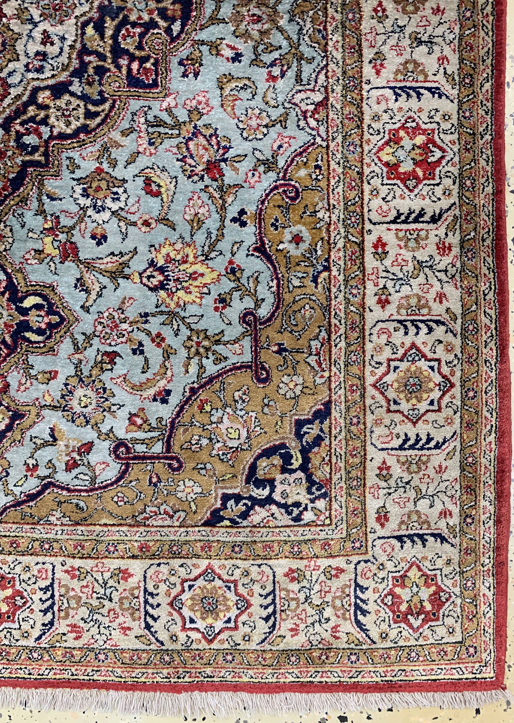 Detail a: Ghom Seide alt, Persien, um 1940, reine Naturseide, ca. 163 x 107 cm, EHZ: 2
