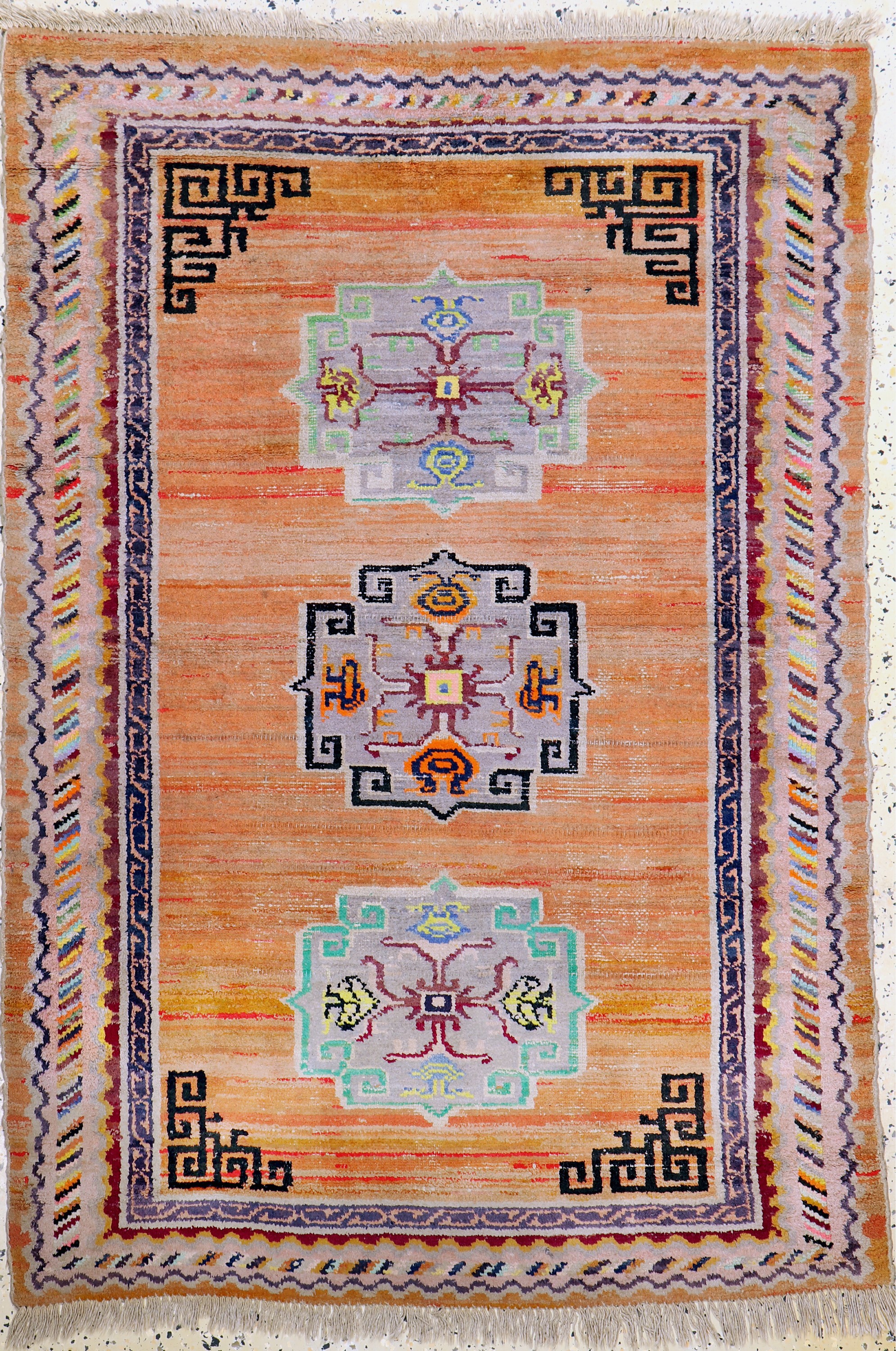 Tibet antik, Tibet, um 1900, Wolle auf Baumwolle, ca. 150 x 102 cm, EHZ: 3
