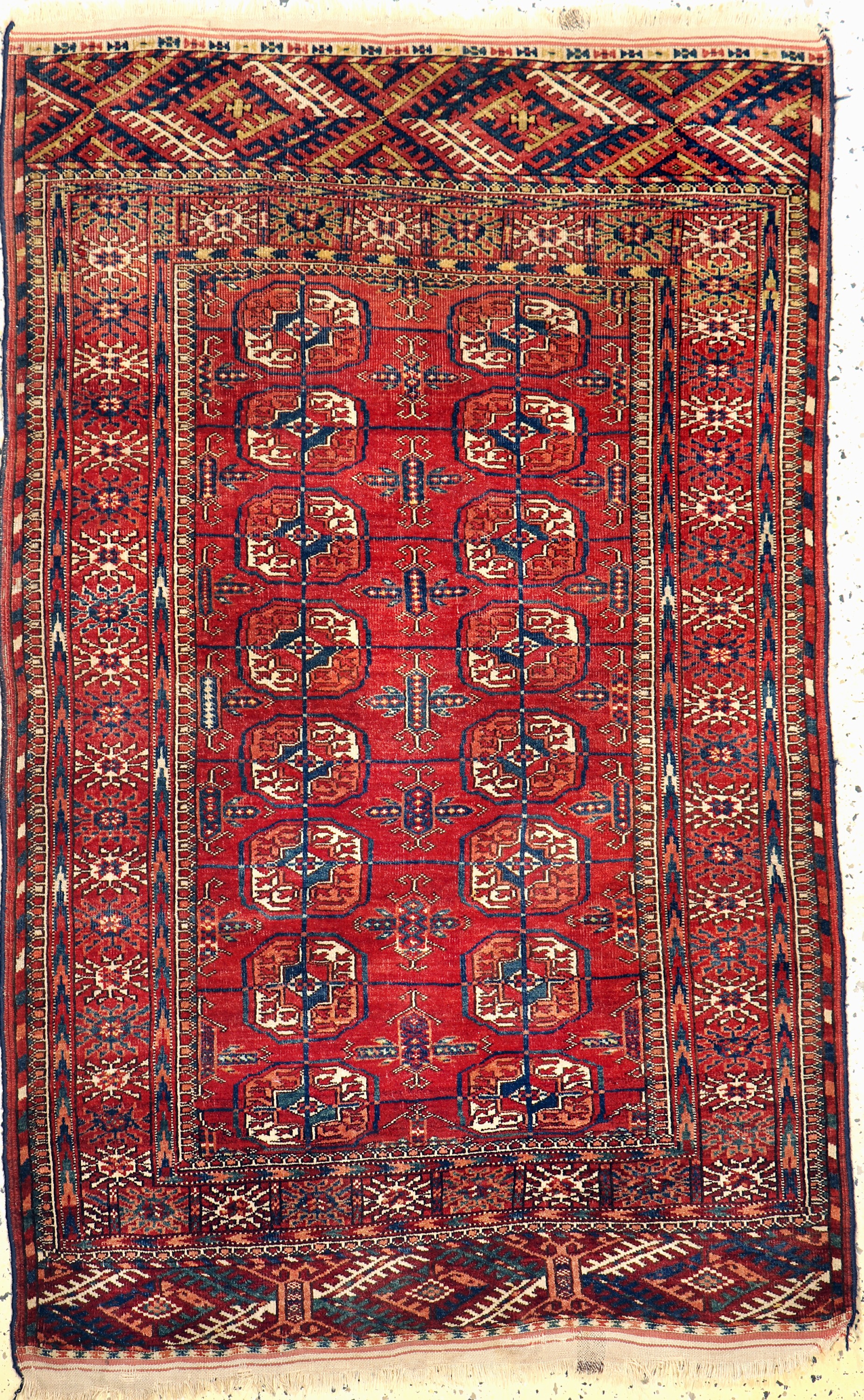 Buchara antik, Turkmenistan, um 1900, Wolleauf Wolle, ca. 158 x 104 cm, EHZ: 2-3