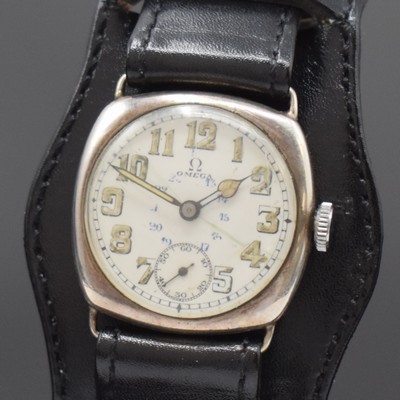 26766833a - OMEGA frühe Armbanduhr in Silber