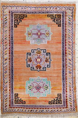 Image 26766858 - Tibet antique, Tibet, around 1900, wool on cotton, approx. 150 x 102 cm, condition: 3. Rugs, Carpets & Flatweaves