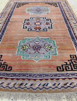 26766858c - Tibet antique, Tibet, around 1900, wool on cotton, approx. 150 x 102 cm, condition: 3. Rugs, Carpets & Flatweaves