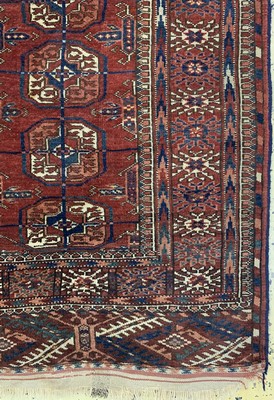 26766860a - Bukhara antique, Turkmenistan, around 1900, wool on wool, approx. 158 x 104 cm, condition:2-3. Rugs, Carpets & Flatweaves