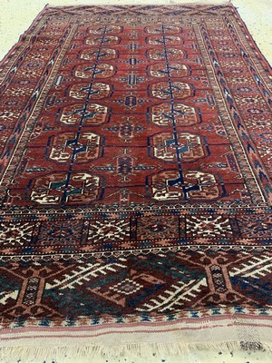 26766860c - Bukhara antique, Turkmenistan, around 1900, wool on wool, approx. 158 x 104 cm, condition:2-3. Rugs, Carpets & Flatweaves