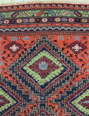 26766861b - Sumakh old, Turkey, approx. 60 years, wool on wool, approx. 305 x 180 cm, condition: 2-3. Rugs, Carpets & Flatweaves