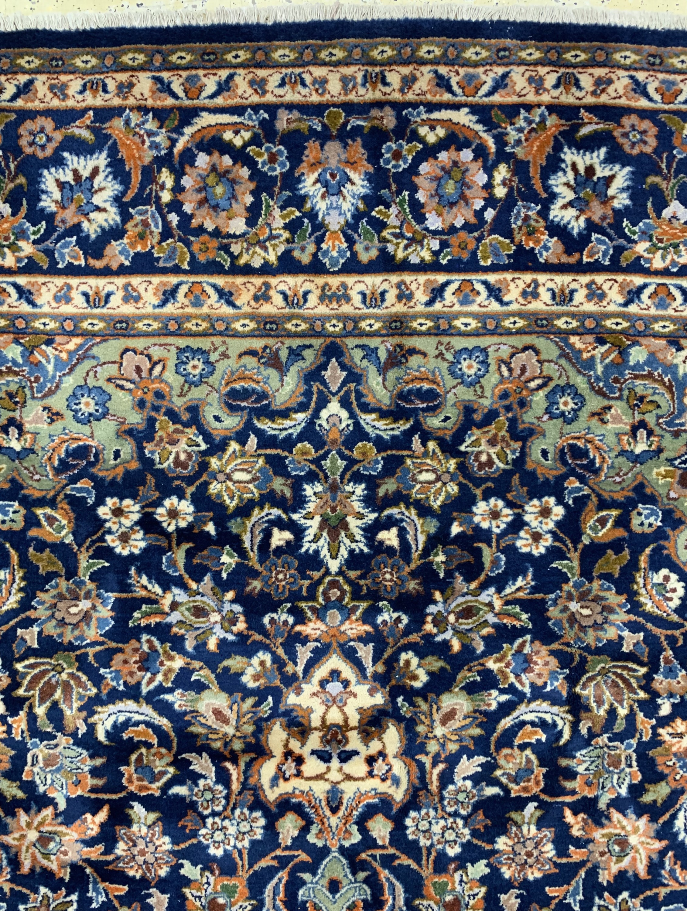Detail c: Najafabad, Persien, Ende 20.Jhd, Wolle auf Baumwolle, ca. 320 x 230 cm, gereinigt, EHZ: 1-2