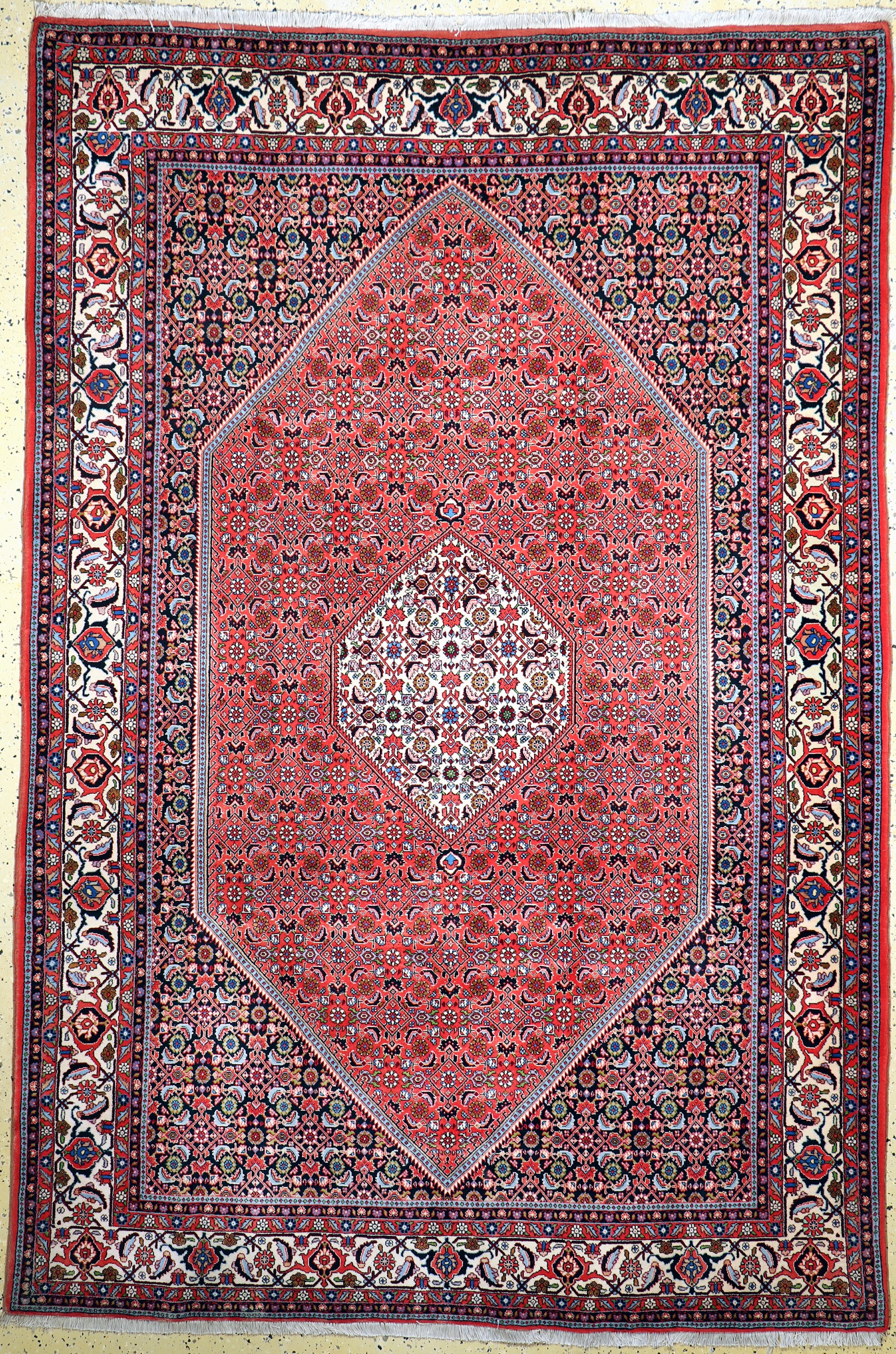 Bidjar, Persien, Ende 20.Jhd, Wolle auf Baumwolle, ca. 297 x 197 cm, gereinigt, EHZ: 1-2