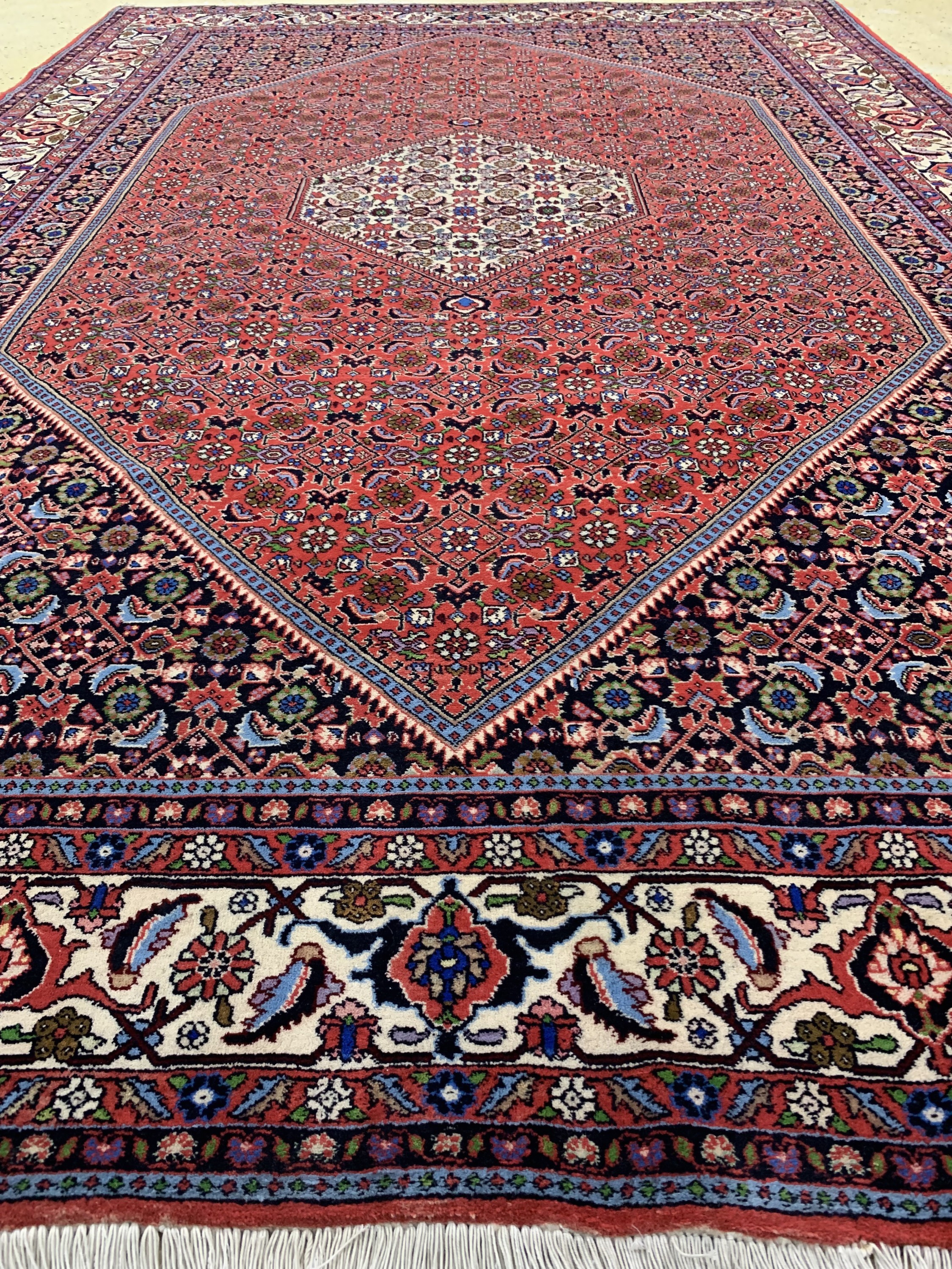 Detail d: Bidjar, Persien, Ende 20.Jhd, Wolle auf Baumwolle, ca. 297 x 197 cm, gereinigt, EHZ: 1-2