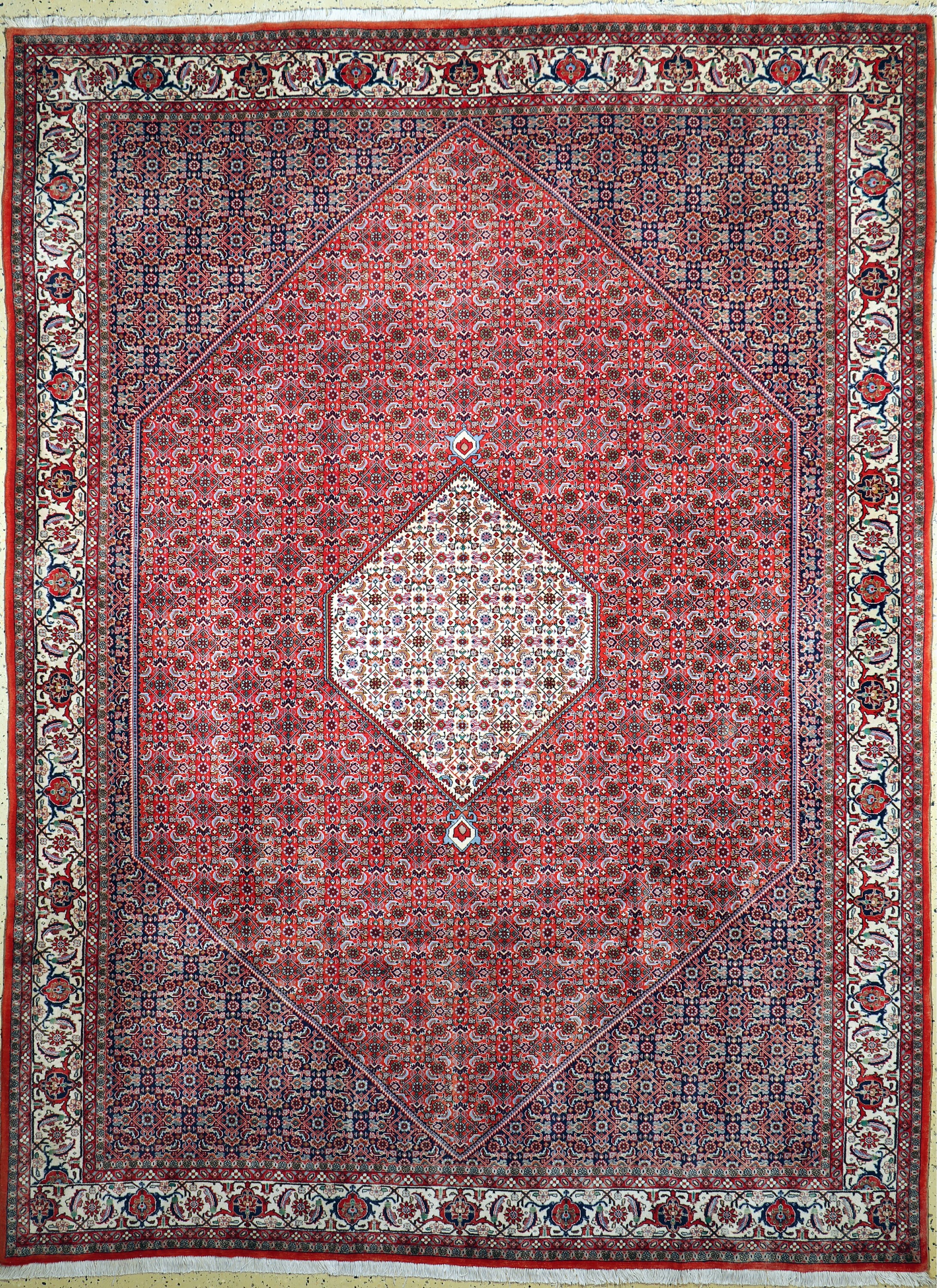 Bidjar, Persien, Ende 20.Jhd, Wolle auf Baumwolle, ca. 340 x 250 cm, gereinigt, EHZ: 1-2