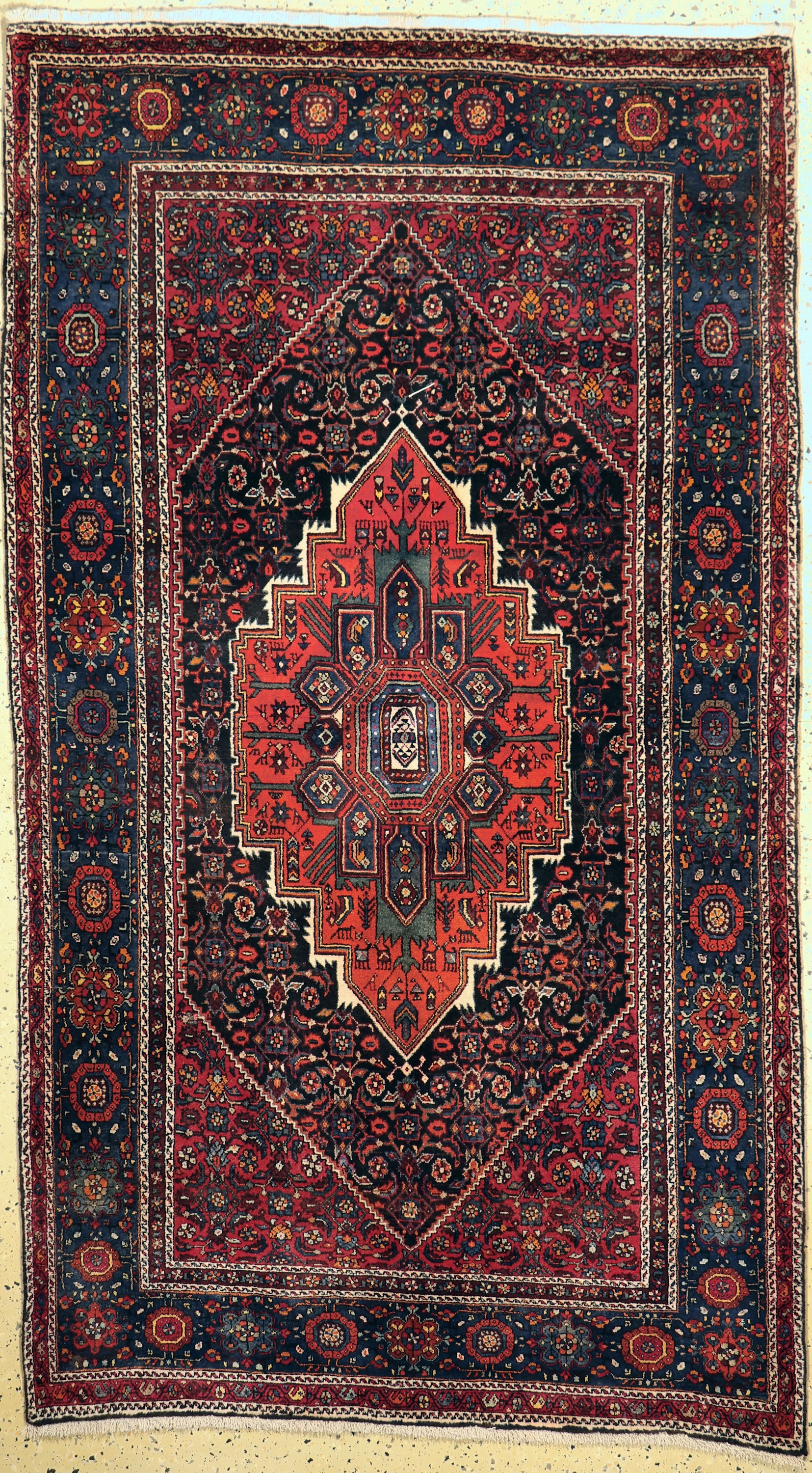 Gholtogh, Persien, Anfang 20.Jhd, Wolle aufBaumwolle, ca. 227 x 130 cm, gereinigt, EHZ: 1-2