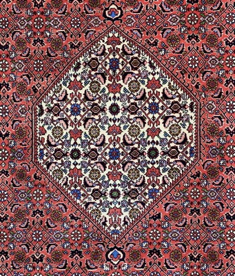 26767117b - Bijar, Persia, late 20th century, wool on cotton, approx. 297 x 197 cm, cleaned, condition: 1-2. Rugs, Carpets & Flatweaves