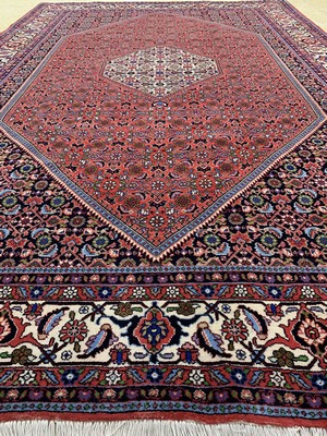 26767117d - Bijar, Persia, late 20th century, wool on cotton, approx. 297 x 197 cm, cleaned, condition: 1-2. Rugs, Carpets & Flatweaves