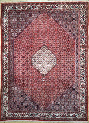 Image 26767143 - Bijar, Persia, Ende 20.Jhd, Wolle auf Baumwolle, approx. 340 x 250 cm, gereinigt, condition: 1-2. Rugs, Carpets & Flatweaves