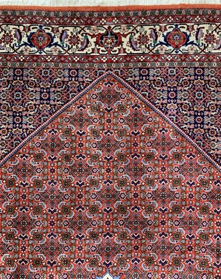 26767143c - Bijar, Persia, Ende 20.Jhd, Wolle auf Baumwolle, approx. 340 x 250 cm, gereinigt, condition: 1-2. Rugs, Carpets & Flatweaves