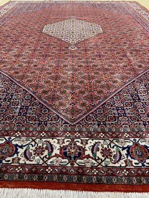 26767143d - Bijar, Persia, Ende 20.Jhd, Wolle auf Baumwolle, approx. 340 x 250 cm, gereinigt, condition: 1-2. Rugs, Carpets & Flatweaves