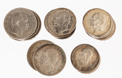 Image 26767587 - Konvolut 18 Silbermünzen