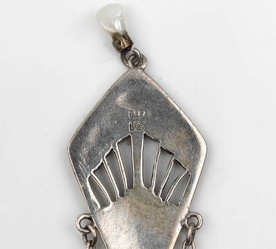 26767654c - Art Nouveau necklace with enamel