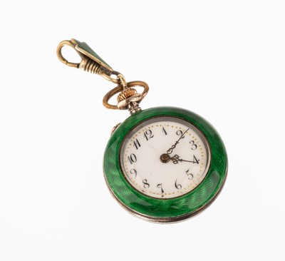 Image 26767656 - Ladies' pocket watch with enamel, approx. 1900