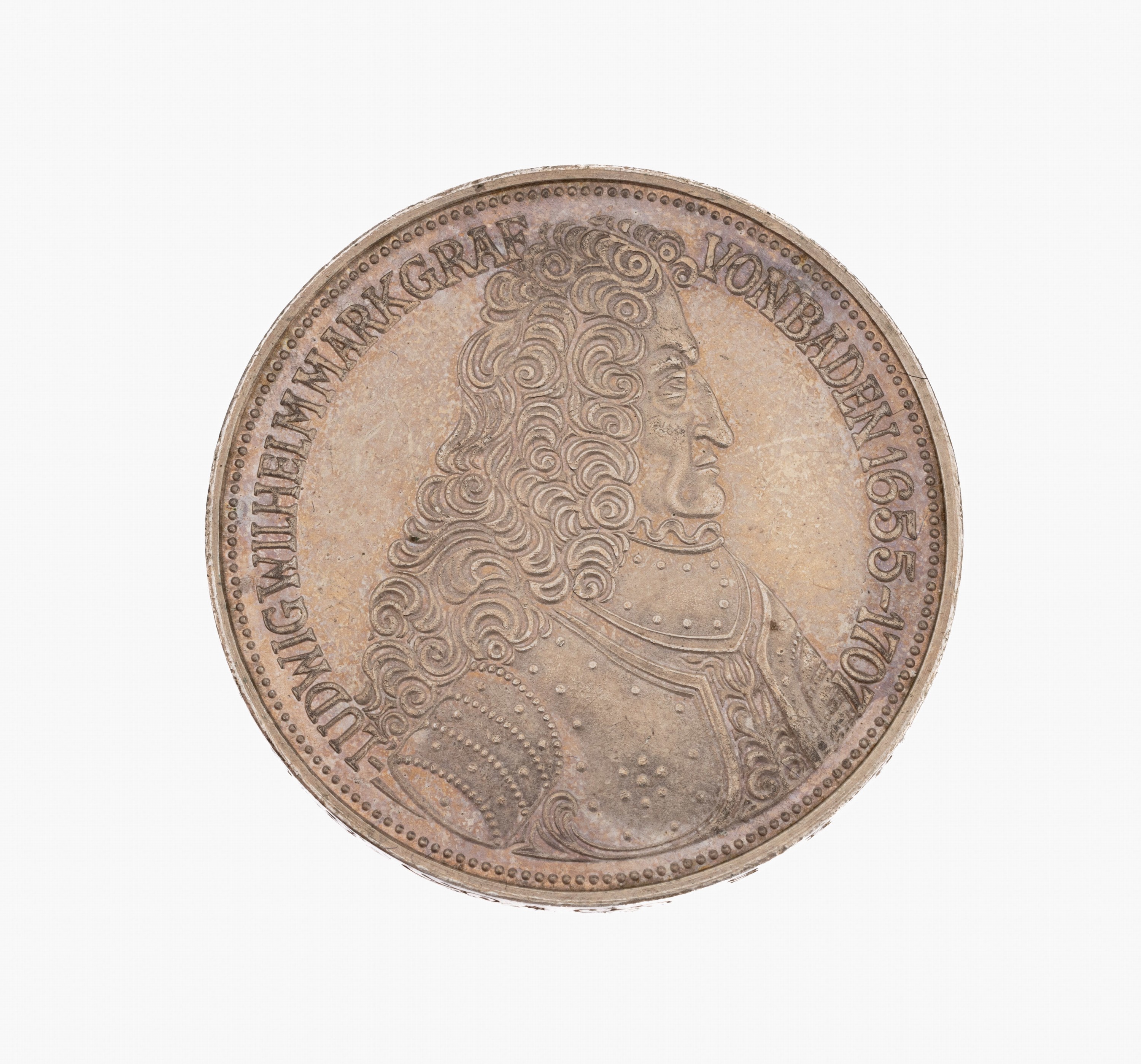 Silbermünze 5 Mark, Deutschland 1955, Markgraf von Baden