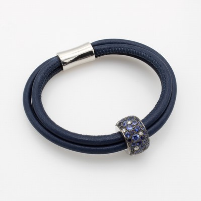 Image 26767997 - 3-reihiges Armband mit Saphiren und Brillanten