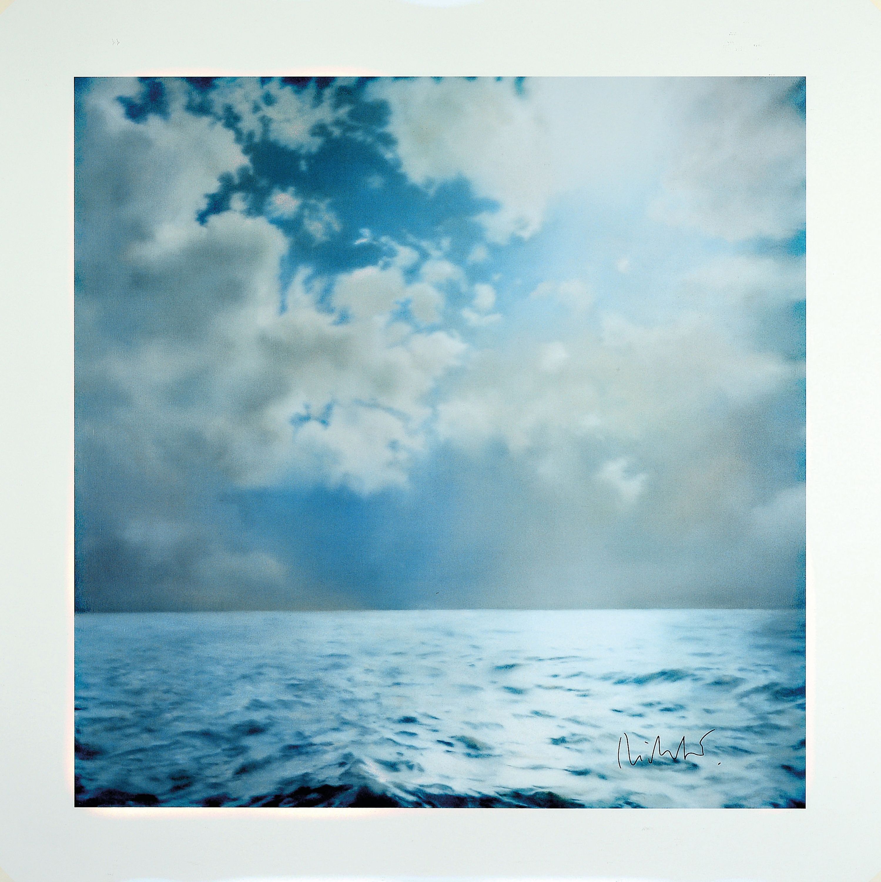 Image 26768081 - Gerhard Richter, geb. 1932, Seestück, Farboffset, rechts unten handsigniert, Blattgr. ...