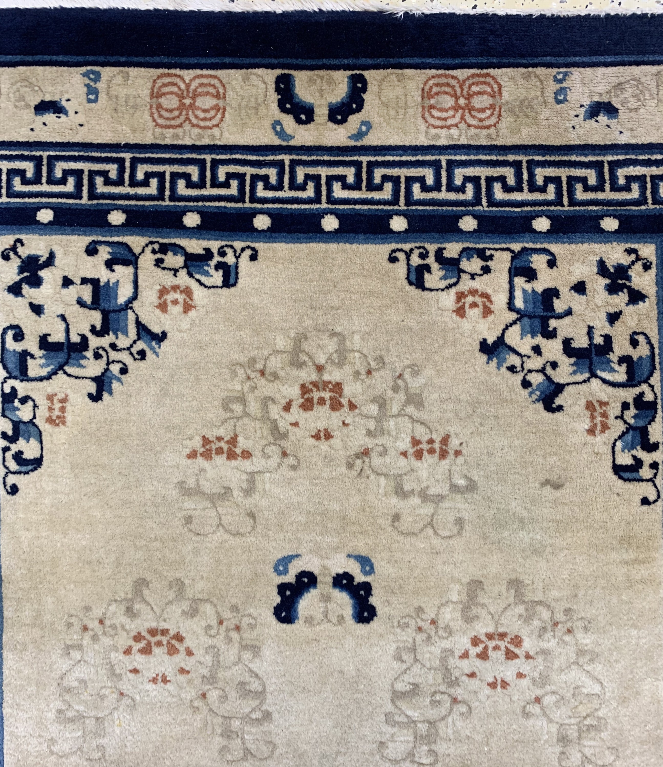 Detail c: Peking alt, China, Anfang 20.Jhd, Wolle aufBaumwolle, ca. 213 x 128 cm, EHZ: 2