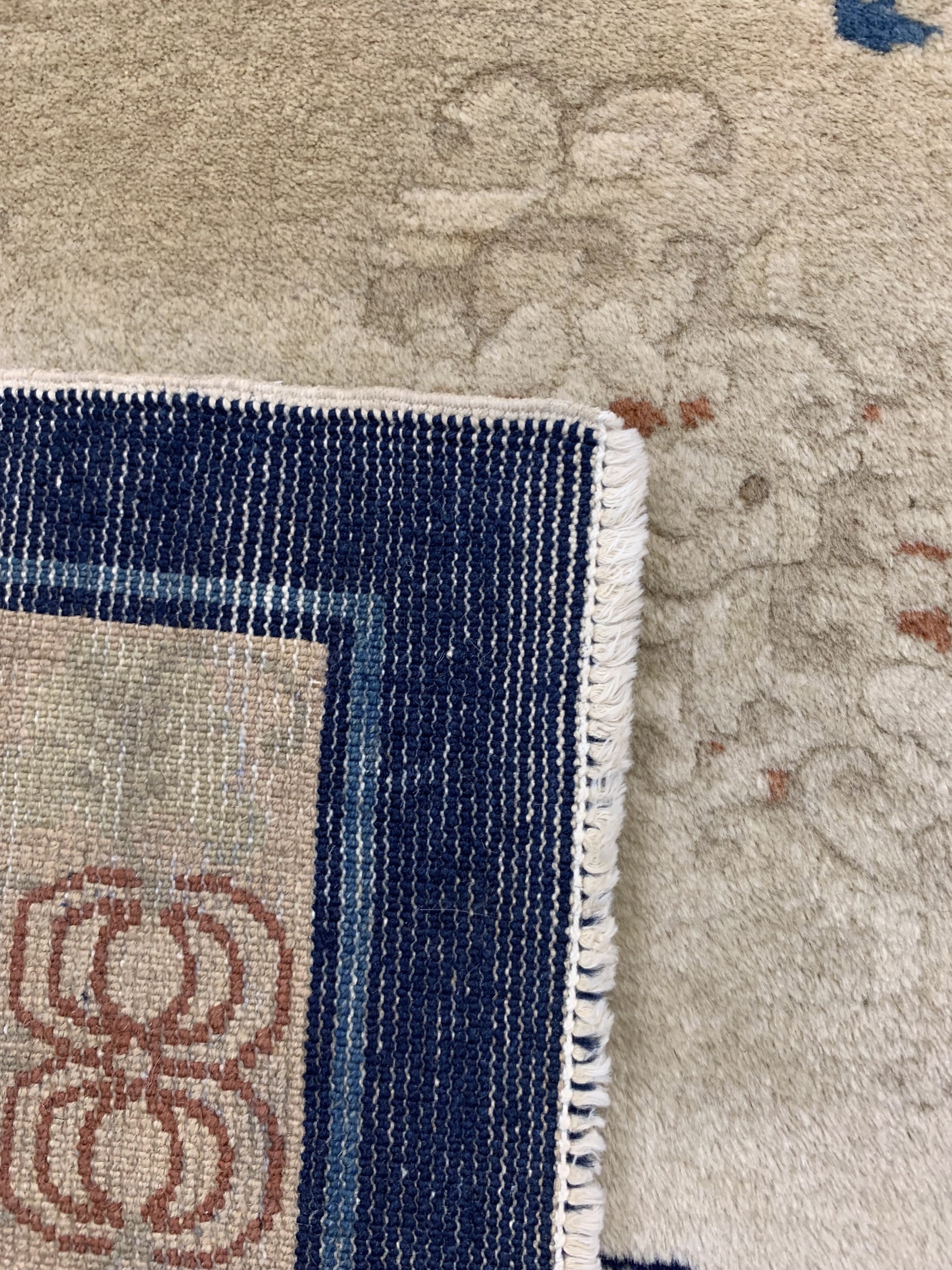 Detail e: Peking alt, China, Anfang 20.Jhd, Wolle aufBaumwolle, ca. 213 x 128 cm, EHZ: 2