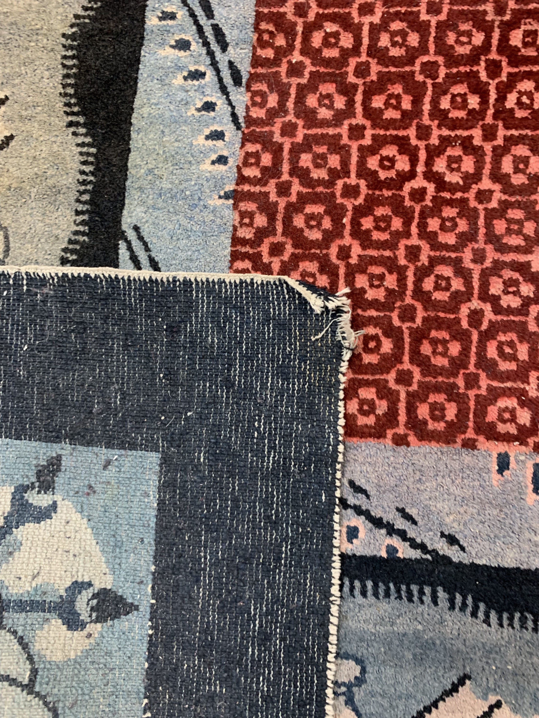 Detail f: Peking"Drachen-Teppich"antik, China, Anfang20.Jhd, Wolle auf Baumwolle, ca. 365 x 282 cm,EHZ: 2(kleine Restaurierungen).