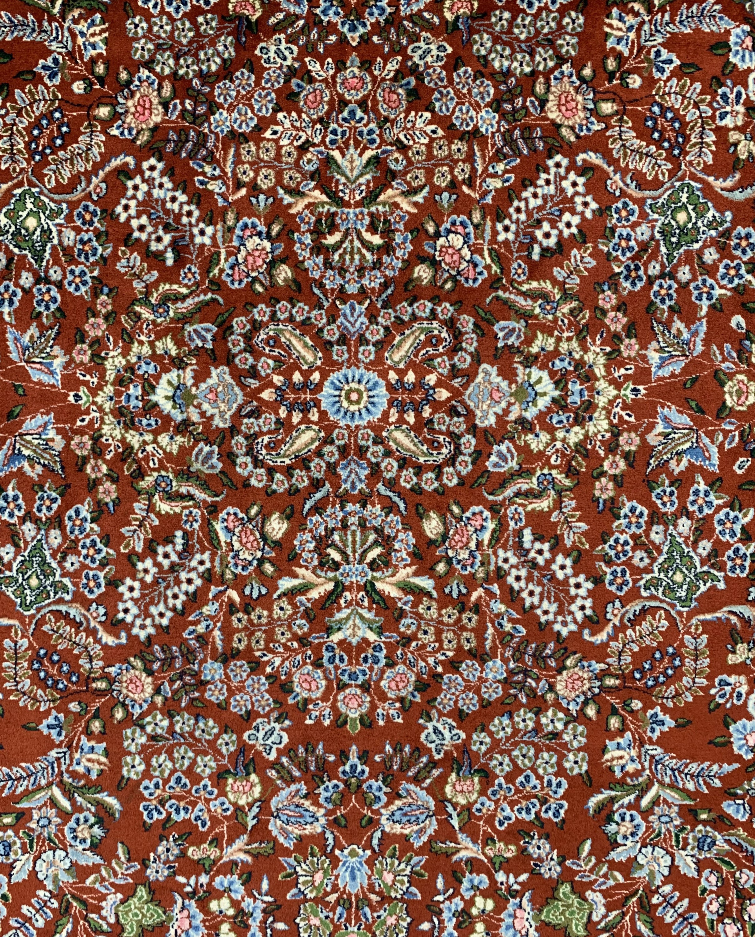 Detail b: Kerman Kork fein Persien, signiert(Sherkat Sahami Farshe Iran), Ende 20.Jhd, Korkwolle auf Baumwolle, ca. 335 x 250 cm, EHZ: 1-2