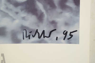 Image 26768029k - Gerhard Richter, born 1932, Lovers in the Forest, offset on light cardboard, handsigned lower right, ed. The Israel Museum Tel Aviv, Jerusalem 1995, sheet size. approx. 72x68cm, WVZ Richter No. 122