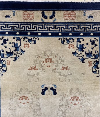26768095c - Peking old, China, early 20th century, wool oncotton, approx. 213 x 128 cm, condition: 2. Rugs, Carpets & Flatweaves