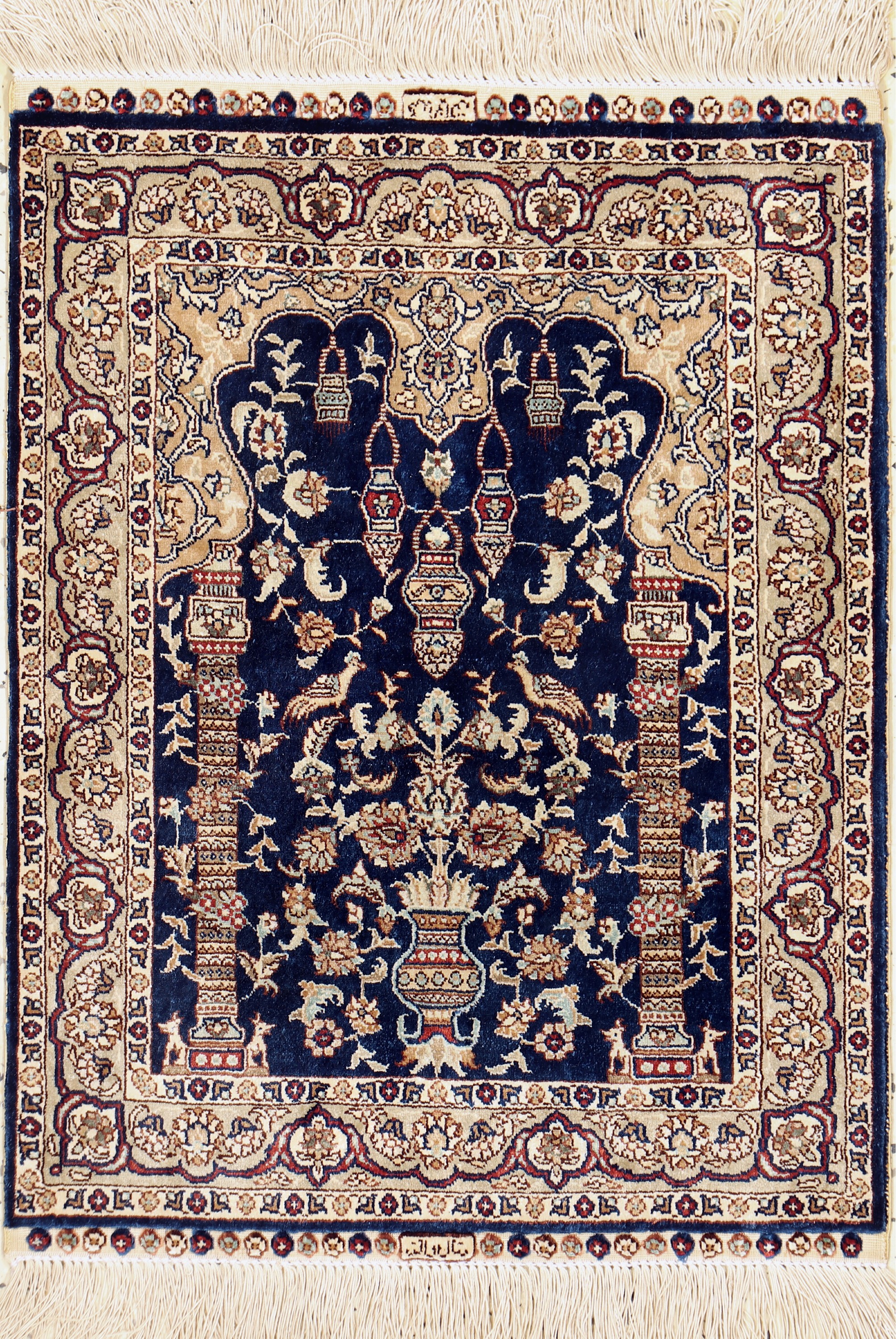 Istanbul Seide, Türkei, Ende 20.Jhd, reine Naturseide, ca. 63 x 47 cm, EHZ: 1