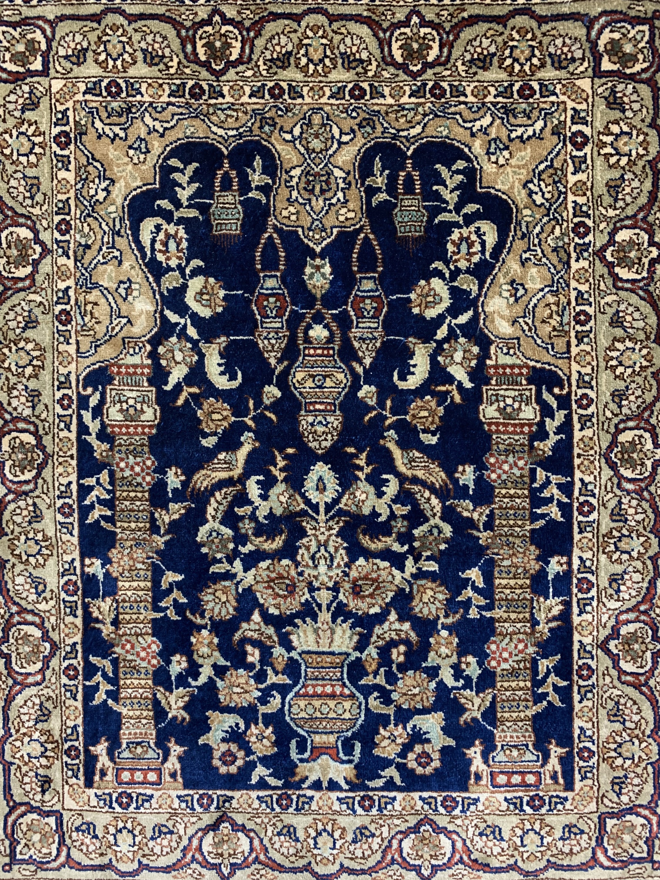 Detail a: Istanbul Seide, Türkei, Ende 20.Jhd, reine Naturseide, ca. 63 x 47 cm, EHZ: 1