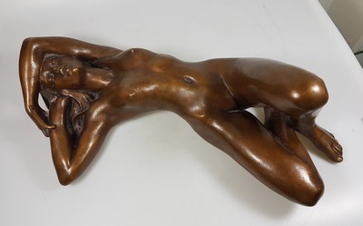 26768718a - Jacques Le Nantec, born 1940, Aurore, bronze sculpture, signed, dated 90, number. 66/99, approx. 17x48x23cm