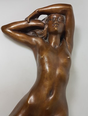 26768718c - Jacques Le Nantec, born 1940, Aurore, bronze sculpture, signed, dated 90, number. 66/99, approx. 17x48x23cm