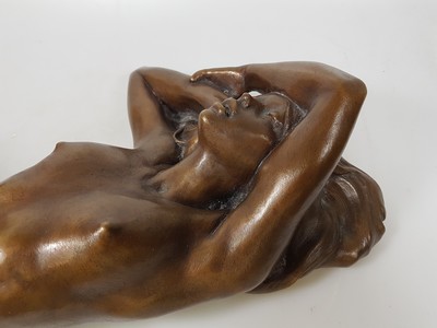 26768718e - Jacques Le Nantec, born 1940, Aurore, bronze sculpture, signed, dated 90, number. 66/99, approx. 17x48x23cm