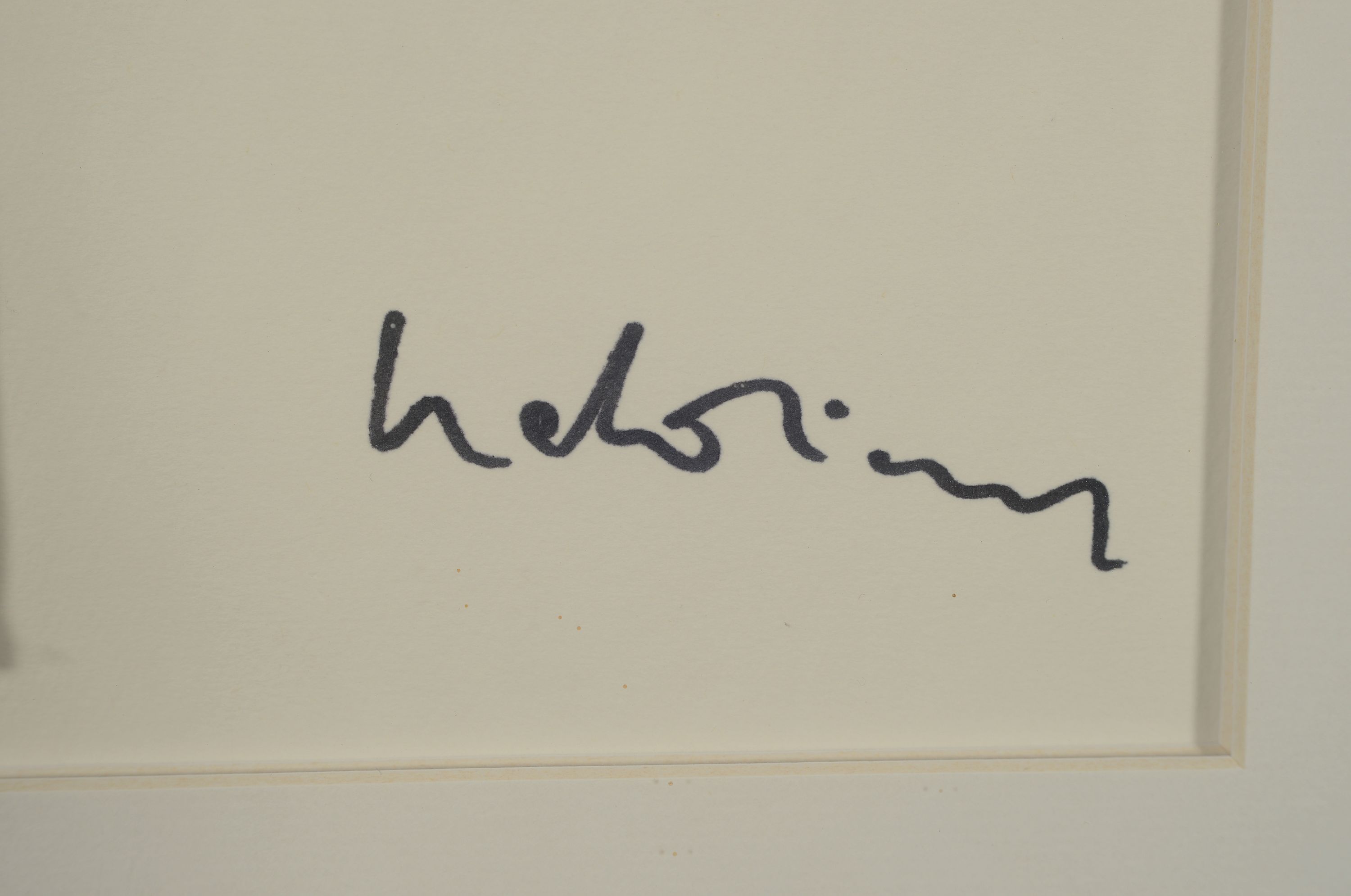 Detail a: Udo Lindenberg, geb. 1946, Likörell/Aquarellauf Papier, "Andere denken nach, wir denken vor...", rechts unten handsigniert, Unikat, verso ...