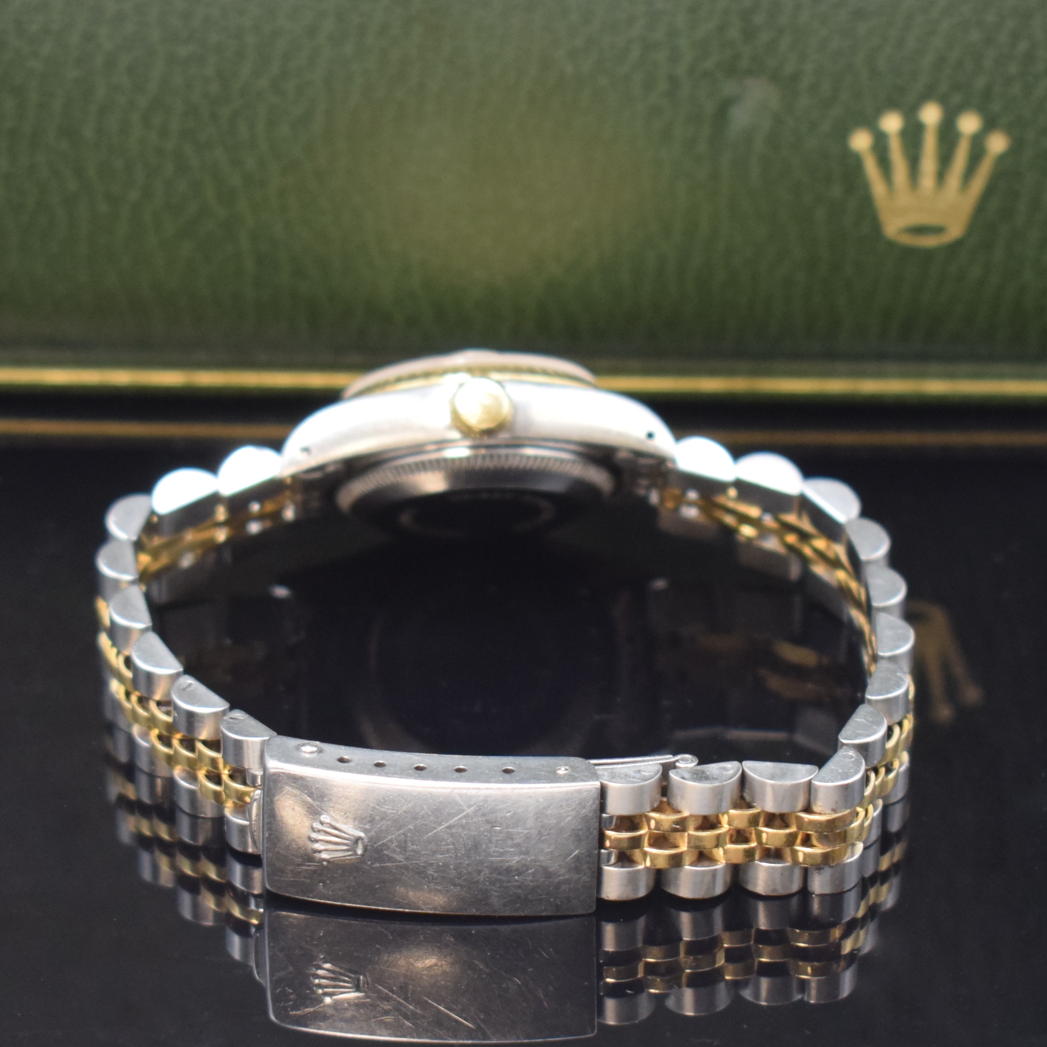 Detail b: ROLEX Oyster Perpetual Datejust Damenarmbanduhr Referenz 69173, Schweiz um 1987, Automatik, Chronometer der Superlative in Edelstahl und Gold komb. ...