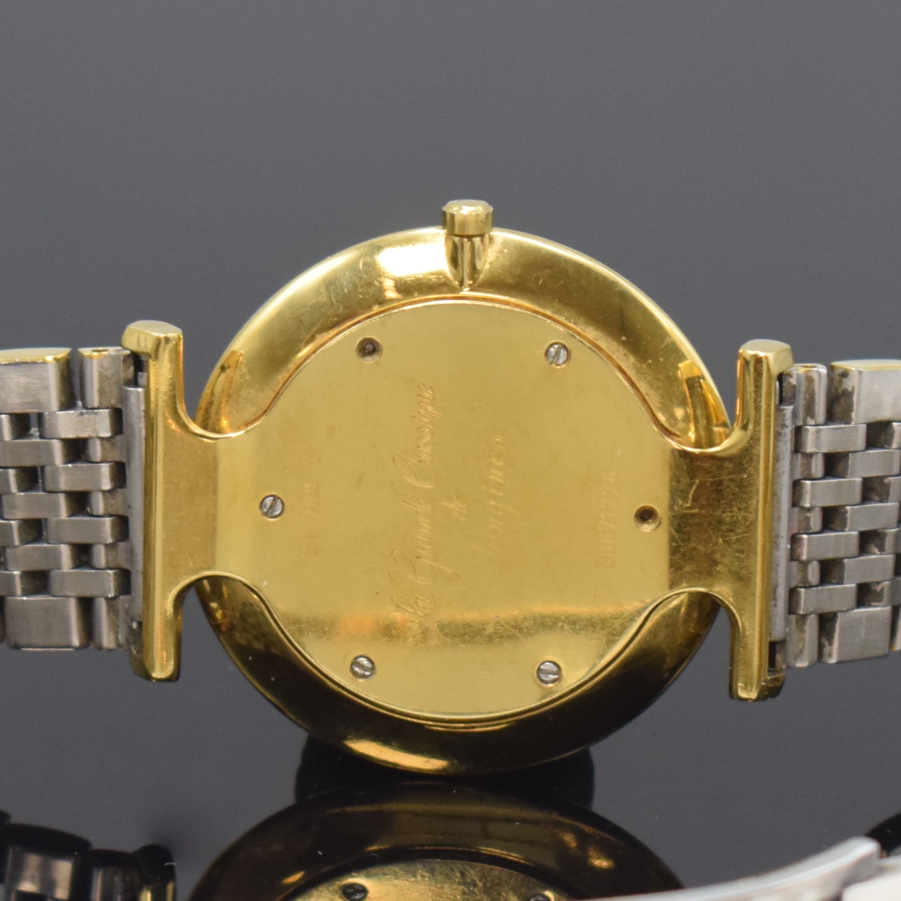 Detail d: LONGINES La Grande Classique Armbanduhr Referenz L4.709.2, Schweiz um 2012, quarz, verg. Gehäuse inkl. Gliederband m. dopp. Faltschl., Boden 6-fach ...