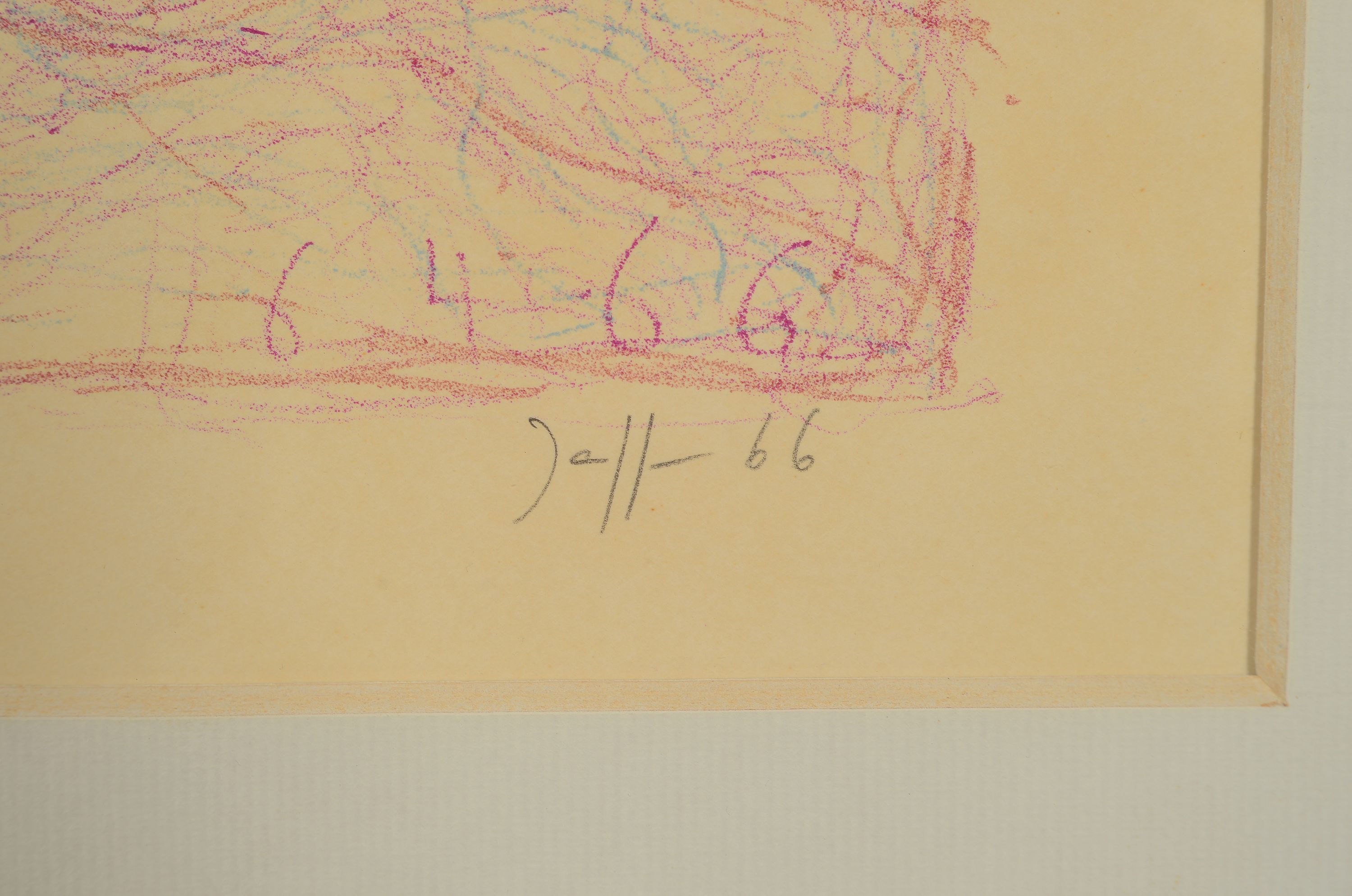 Detail l: Horst Janssen, 1929-1995 Hamburg, Lithographie, "Father", 1966, Ed. 13/30, Blatt48x34 cm, unter PP und Glas gerahmt 80x70 cm