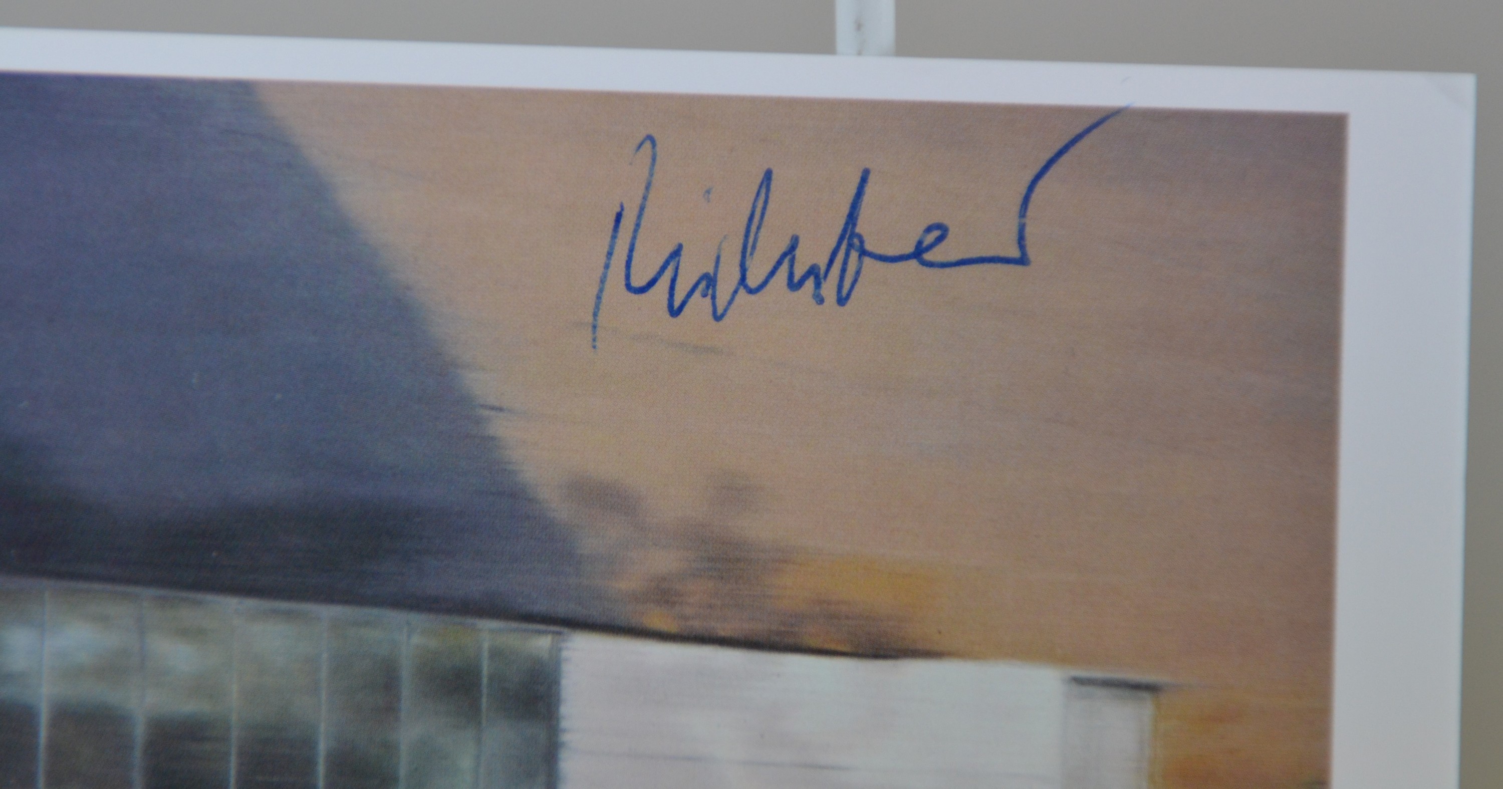 Detail a: Gerhard Richter, geb. 1932, K 20, Multiple nach einem Gemälde von 2004, Farboffset, rechts oben handsigniert, ca. 10x15cm