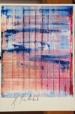 Image 26769492 - Gerhard Richter, born 1932, March, multiple after a painting from 1994, color offset, signed, approx 10x15cm